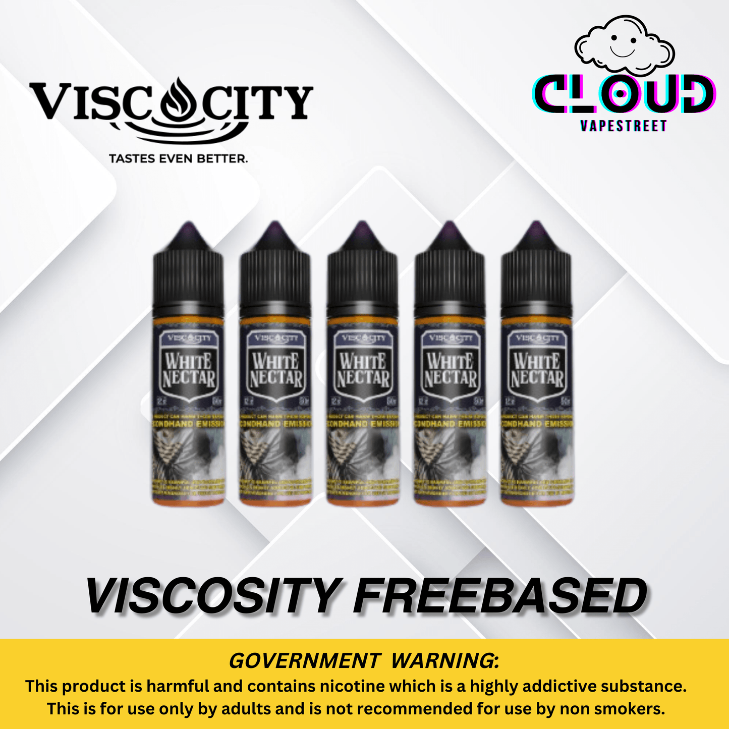 VISCOSITY WHITE NECTAR FREEBASED 50ML